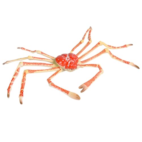 TOBBOMEY Krabben Modell aus Hochwertigem Kunststoff Realistische Meeres Tier Figur für Frühe Bildung Sammlerstück und Geburtstagsgeschenk Lebensecht Gestaltetes Tier Ornament von TOBBOMEY