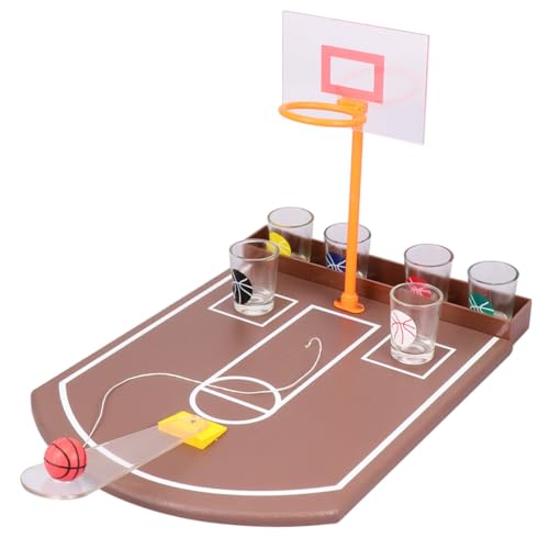 TOBBOMEY Kreatives Desktop Basketball Trinkspiel Acryl Basketballkorb für Bar Party Unterhaltung Lustiges Saufspiel Zubehör für Erwachsene Einfaches Drücken Langlebig und Spaßfördernd von TOBBOMEY