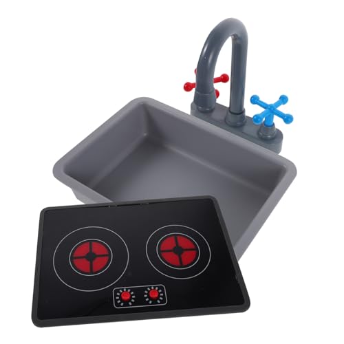 TOBBOMEY Küchenspielzeug für Küchenzubehör für Küchenutensilien für Kinderküchenspielset vor, Spielenspüle zu Rollenspiel küche spielset Plastik von TOBBOMEY