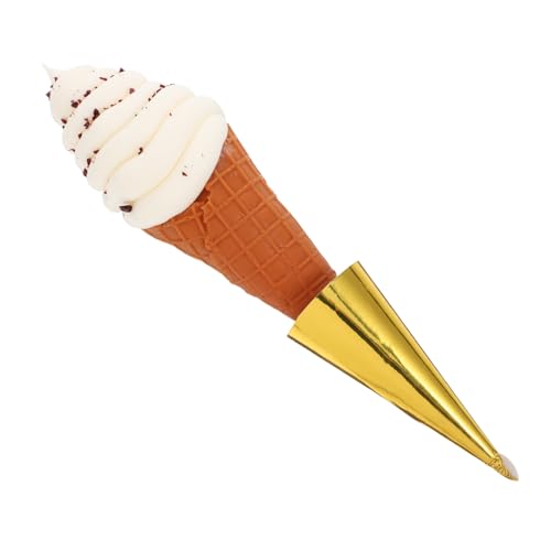 TOBBOMEY Künstliches Eiscreme Dekorationsmodell aus PVC Realistisches Fake Dessert für Fotoshootings Schaufenster und Einkaufszentren Accessoire für Präsentation von Lebensmittelsamples von TOBBOMEY