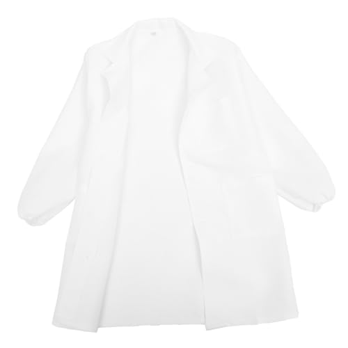 TOBBOMEY Laborkittel für Jungen und Mädchen Jungen und Mädchen Arztkittel Waschbar Wiederverwendbar Cosplay Wissenschaftlerkleidung Kinderlaboruniform Größe 120-125 von TOBBOMEY