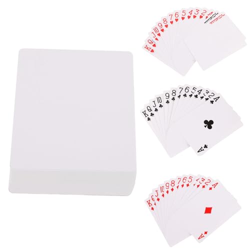 TOBBOMEY Leere Spielkarten Heat Transfer Poker Karten DIY Blanko Kartenspiel für Party Unterhaltung Familie Reise Geeignet TOBBOMEY Leere Spielkarten Heat Transfer Poker Karten DIY Blanko Kartenspiel für Party Unterhaltung Familie Reise Geeignet von TOBBOMEY