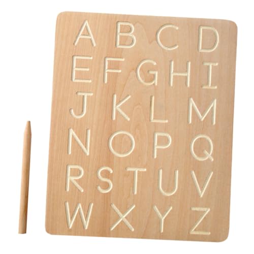 TOBBOMEY Lernspielzeug Buchstaben Schreibtafel aus Hochwertigem Buchenholz Pädagogisches Alphabet Schreibbrett für Vorschulkinder zur Buchstaben erkennung und Schreibübungen Sicheres TOBBOMEY Lernspielzeug Buchstaben Schreibtafel aus Hochwertigem Buchenholz Pädagogisches Alphabet Schreibbrett für Vorschulkinder zur Buchstaben erkennung und Schreibübungen Sicheres von TOBBOMEY