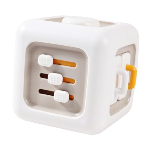 TOBBOMEY Lernspielzeug Sechsseitiger Busy Cube Motorische Fähigkeiten Handliche Pädagogisches Activity Board für Kleinkinder Tragbares Frühförderungs von TOBBOMEY