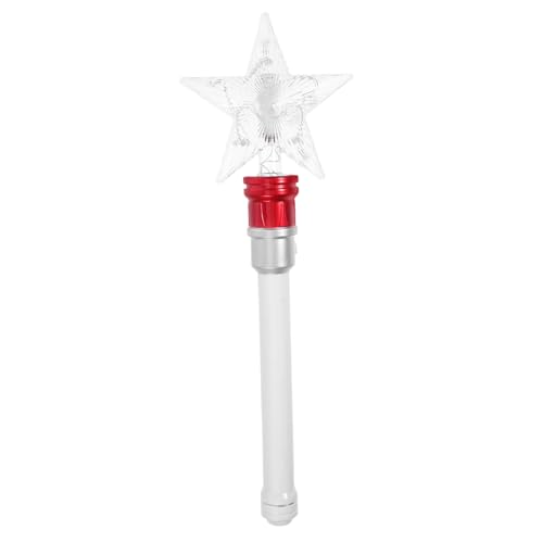 TOBBOMEY Leuchtender Rotierender Stern Zauberstab mit LED Licht Robustes Design als Party Knicklicht für Kindergeburtstage Festivals und Prinzessinnen Kostüme Zauberhaftes Party Accessoire von TOBBOMEY
