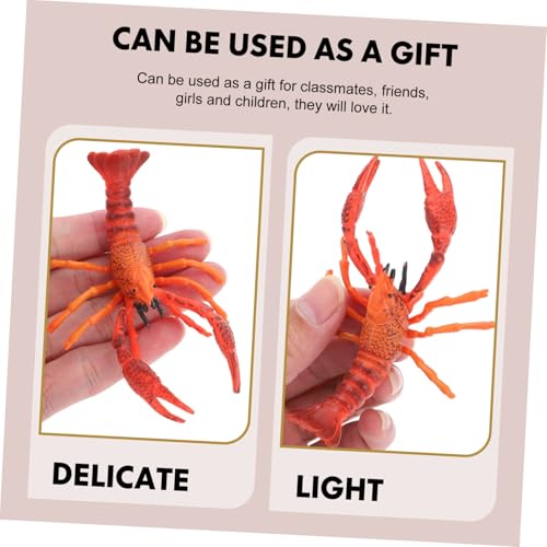 TOBBOMEY Lobster Figur Realistische Dekoration Fein Gearbeitet Einzigartig Geeignet für Kinderpartys Zimmerdeko Fensterbank Balkongestaltung von TOBBOMEY
