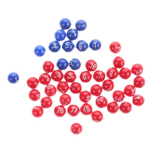 TOBBOMEY Lotteriekugeln Nummerierte Kunststoffbälle für Tombola und Partyspiele Robuste Ziehungsbälle für Gewinnspiele Geeignet für Zuhause und Feiern Transparente Raffle Balls von TOBBOMEY