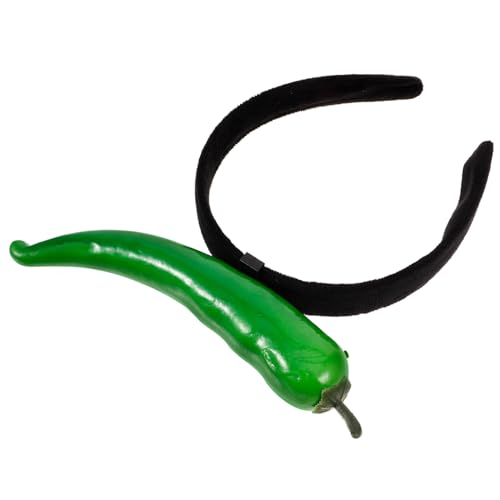 TOBBOMEY Lustiges Chili Haarband All Match Party Stirnband Dekorativer Haarschmuck für Damen Niedliches Gemüse Design Fixiert Haare Beim Waschen und Schminken Blickfang für Festival und TOBBOMEY Lustiges Chili Haarband All Match Party Stirnband Dekorativer Haarschmuck für Damen Niedliches Gemüse Design Fixiert Haare Beim Waschen und Schminken Blickfang für Festival und von TOBBOMEY