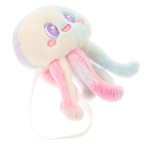 TOBBOMEY Magnetische Schulterpuppe Kuscheltiere Plüschtiere Schultertierplüsch Karnevalstier Plüschschulter Haustierplüsch Schulterdeko Meerestierplüsch Kostümzubehör von TOBBOMEY