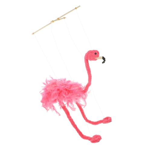 TOBBOMEY Marionette Flamingo Handpuppe mit Zugfaden Interaktives Tierpuppenspielzeug für Fördert Kreativität und Fingerfertigkeit Lustiges Bühnenrequisit für Familienaktivitäten TOBBOMEY Marionette Flamingo Handpuppe mit Zugfaden Interaktives Tierpuppenspielzeug für Fördert Kreativität und Fingerfertigkeit Lustiges Bühnenrequisit für Familienaktivitäten von TOBBOMEY