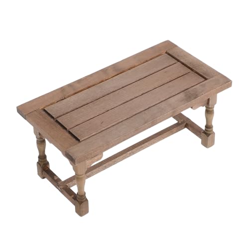 TOBBOMEY Maßstab Holz Tisch Modell Leicht Detailgetreu Sicher Für Puppenhaus Wohnzimmer Und Küchen Dekoration TOBBOMEY Maßstab Holz Tisch Modell Leicht Detailgetreu Sicher Für Puppenhaus Wohnzimmer Und Küchen Dekoration von TOBBOMEY