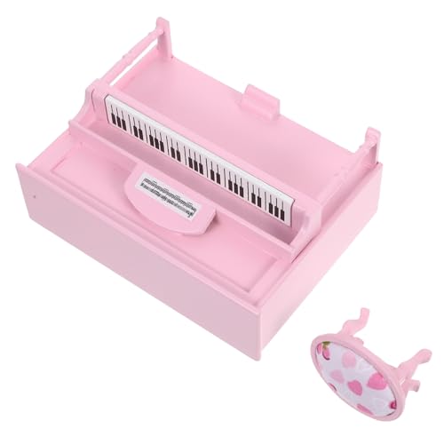 TOBBOMEY Maßstab Realistisches Musikinstrument Elegante Dekoration für Wohn- Arbeits Kinderzimmer Rosa von TOBBOMEY