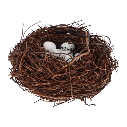 TOBBOMEY Mikro Landschafts Vogelnest, Kunsteier Zur Dekoration, Vogelnest Ornament, Vogelnest, Kleine Vogeleier, Vogelparty Dekorationen, Vogelnest, Stroh Vogelnest, Mini Eier Nest TOBBOMEY Mikro Landschafts Vogelnest, Kunsteier Zur Dekoration, Vogelnest Ornament, Vogelnest, Kleine Vogeleier, Vogelparty Dekorationen, Vogelnest, Stroh Vogelnest, Mini Eier Nest von TOBBOMEY