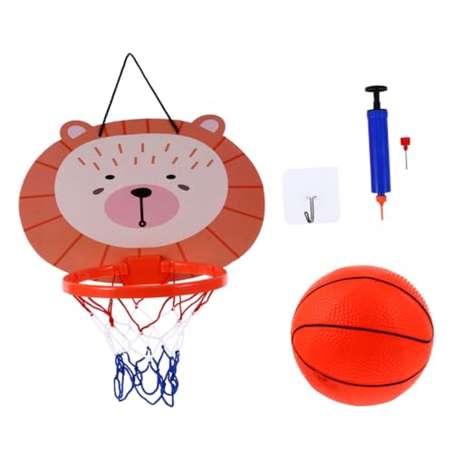 TOBBOMEY Mini Basketballkorb Indoor Set aus Hochwertigem Kunststoff Leichtes Basketballspielzeug mit Cartoon Motiv Fördert Motorische Fähigkeiten für Drinnen und Draußen Zufällige Farbe von TOBBOMEY