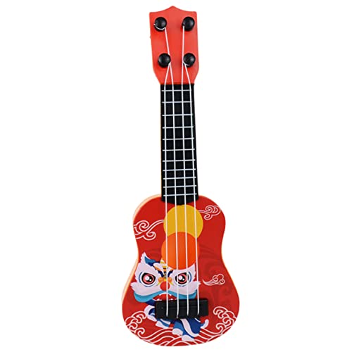 TOBBOMEY Mini Gitarrenmodell für Dekorative Miniatur Ukulele mit Realistischem Design Desktop und Wohnaccessoire Detailgetreu und Verarbeitet Geschenkidee für Mädchen und Anfänger von TOBBOMEY