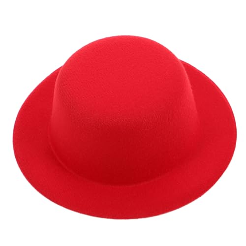 TOBBOMEY Mini Lolita Filzhut Rot Kleine Formelle für Puppen Weiches Plüschmaterial Handgefertigt mit Feinen Details für DIY Basteln Cosplay Party und Hochzeit TOBBOMEY Mini Lolita Filzhut Rot Kleine Formelle für Puppen Weiches Plüschmaterial Handgefertigt mit Feinen Details für DIY Basteln Cosplay Party und Hochzeit von TOBBOMEY