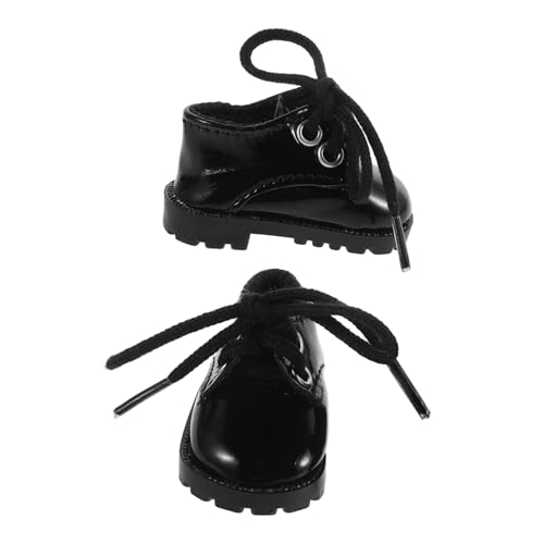 TOBBOMEY Mini Puppenschuhe aus Robustem Material Einfach Anzuziehen für Bjd Puppen Detailreiche Miniatur Lederschuhe für Puppenhaus Dekoration und Puppenzubehör von TOBBOMEY