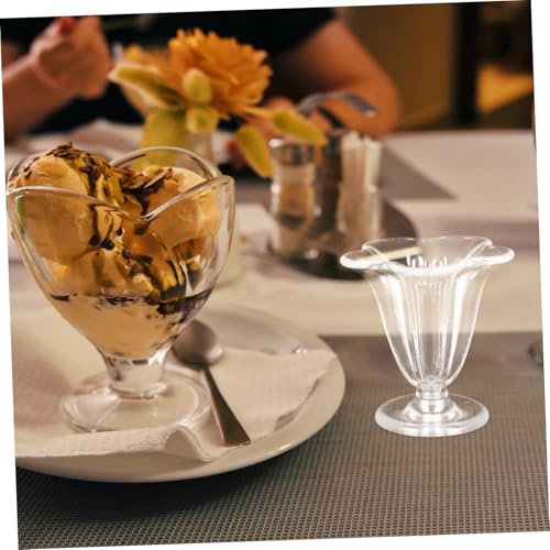 TOBBOMEY Miniatur Eisbecher Modell aus Stabilem Kunststoff Transparent für DIY Bastelprojekte und Puppenhaus Dekoration Kleine Tasse als Handwerkszubehör und Mini Hausbedarf TOBBOMEY Miniatur Eisbecher Modell aus Stabilem Kunststoff Transparent für DIY Bastelprojekte und Puppenhaus Dekoration Kleine Tasse als Handwerkszubehör und Mini Hausbedarf von TOBBOMEY