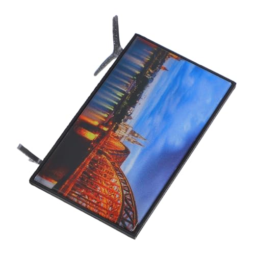 TOBBOMEY Miniatur Fernseher Puppenhaus Zubehör Stabiles Pla Modell mit Realistischem LCD-Bildschirm Detailgetreues Mini-tv für Puppenmöbel Wohnzimmerdekoration Authentisches für Puppenhaus von TOBBOMEY
