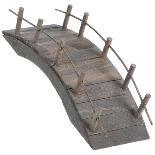 TOBBOMEY Miniatur Holzbogenbrücke Leichte Mini Gartenbrücke für Puppenhaus und Mikrolandschaft Dekoratives Holzmodell für Miniaturszenen und DIY Garten Zubehör TOBBOMEY Miniatur Holzbogenbrücke Leichte Mini Gartenbrücke für Puppenhaus und Mikrolandschaft Dekoratives Holzmodell für Miniaturszenen und DIY Garten Zubehör von TOBBOMEY