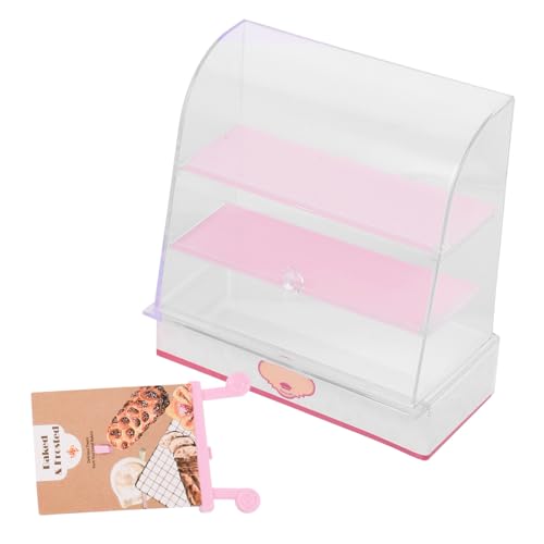 TOBBOMEY Miniatur Puppenhaus Kuchen Vitrine Schrank aus Robustem Material Farblich Leuchtend Dekoratives Mini Möbel für Realistische Puppenhaus Szene Dekoaccessoire für Kinderzimmer TOBBOMEY Miniatur Puppenhaus Kuchen Vitrine Schrank aus Robustem Material Farblich Leuchtend Dekoratives Mini Möbel für Realistische Puppenhaus Szene Dekoaccessoire für Kinderzimmer von TOBBOMEY