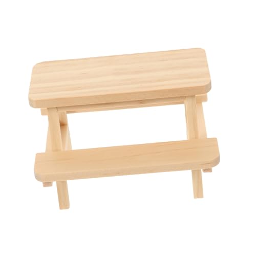 TOBBOMEY Miniatur Puppenhaus Möbel Holz Modell Picknick Tisch mit Bank Mikro Landschaftsdekoration und Fotorequisite Geeignet für Puppenhaus Schlafzimmer Wohnzimmer Küche Realistische TOBBOMEY Miniatur Puppenhaus Möbel Holz Modell Picknick Tisch mit Bank Mikro Landschaftsdekoration und Fotorequisite Geeignet für Puppenhaus Schlafzimmer Wohnzimmer Küche Realistische von TOBBOMEY