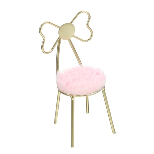 TOBBOMEY Miniatur Puppenmöbel Schmetterlingsstuhl mit Rosa Kissen Mini Schlafzimmer Dekoration Leicht und Realistisch für Puppenhaus und Mikro Landschaft TOBBOMEY Miniatur Puppenmöbel Schmetterlingsstuhl mit Rosa Kissen Mini Schlafzimmer Dekoration Leicht und Realistisch für Puppenhaus und Mikro Landschaft von TOBBOMEY