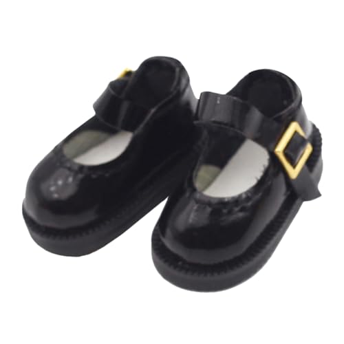 TOBBOMEY Miniatur Puppenschuhe Schwarz Baumwolle Einzelschnalle Komfortabel Robuste DIY Dollenschuhe Puppenzubehör für Bjd Puppenhaus Dekoration und Basteln TOBBOMEY Miniatur Puppenschuhe Schwarz Baumwolle Einzelschnalle Komfortabel Robuste DIY Dollenschuhe Puppenzubehör für Bjd Puppenhaus Dekoration und Basteln von TOBBOMEY