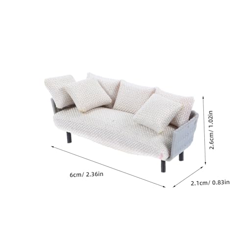 TOBBOMEY Miniatur Sofa Modell aus Resin Outdoor Möbel für Puppenhäuser und Sandtisch Dekoration Langlebig und Wetterbeständig Perfektes Zubehör für Miniatur Szenen TOBBOMEY Miniatur Sofa Modell aus Resin Outdoor Möbel für Puppenhäuser und Sandtisch Dekoration Langlebig und Wetterbeständig Perfektes Zubehör für Miniatur Szenen von TOBBOMEY