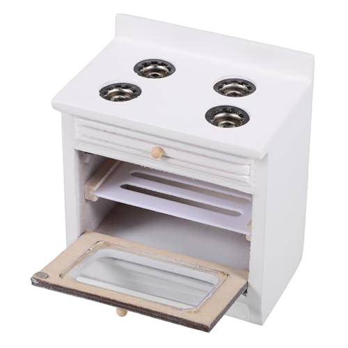 TOBBOMEY Miniaturherd Kochplatte Puppenhaus Küchenzubehör Dekorationsmodell für Kinderküche und Mini Hauslayout von TOBBOMEY