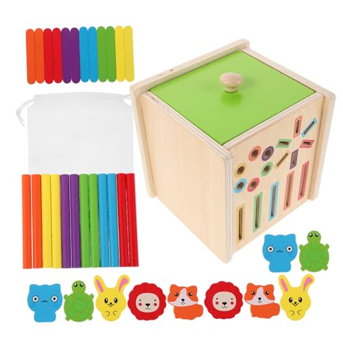 TOBBOMEY Montessori Holzformen Sortierspielzeug Farbenfrohes Geometrisches Steckpuzzle Feinmotorik Hand-Auge-koordination und Farberkennung für Ab Jahren TOBBOMEY Montessori Holzformen Sortierspielzeug Farbenfrohes Geometrisches Steckpuzzle Feinmotorik Hand-Auge-koordination und Farberkennung für Ab Jahren von TOBBOMEY