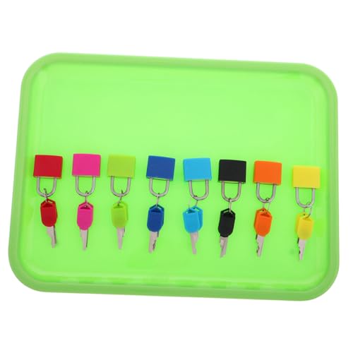 TOBBOMEY Montessori Lernspielzeug Set Bunte Verschlüsse mit Schlüssel Feinmotorik Logiktraining für Vorschule Zuhause und Klassenzimmer Pädagogisches von TOBBOMEY