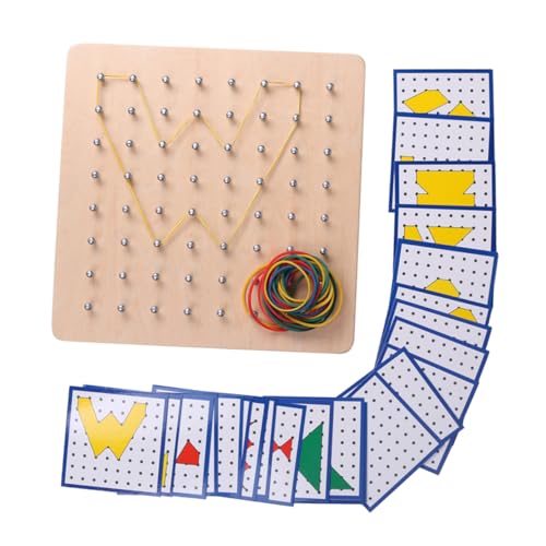 TOBBOMEY Montessori Nagelbrett aus Eukalyptusholz Kreatives Lernspielzeug für Ab Jahren Geometrisches Puzzle Fördert Feinmotorik Geduld und Räumliches Denken Sicheres Glattes Holzspielzeug TOBBOMEY Montessori Nagelbrett aus Eukalyptusholz Kreatives Lernspielzeug für Ab Jahren Geometrisches Puzzle Fördert Feinmotorik Geduld und Räumliches Denken Sicheres Glattes Holzspielzeug von TOBBOMEY
