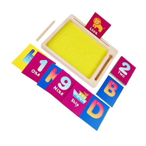 TOBBOMEY Montessori Sandtray für Pädagogisches Schreib und Malset Fördert Feinmotorik und Kreatives Lernen DIY Sandmalerei für Vorschule und Zuhause von TOBBOMEY