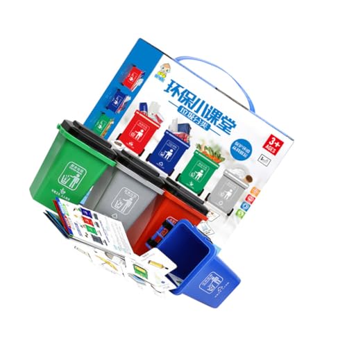 TOBBOMEY Müllsortierspielzeug mit Mülltonnen und Karten Pädagogisches Umweltspielzeug für Jungen und Mädchen Fördert Umweltbewusstsein und Gesunde Lebensgewohnheiten TOBBOMEY Müllsortierspielzeug mit Mülltonnen und Karten Pädagogisches Umweltspielzeug für Jungen und Mädchen Fördert Umweltbewusstsein und Gesunde Lebensgewohnheiten von TOBBOMEY