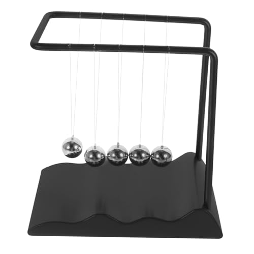TOBBOMEY Newton Billardkugel Ornament, Newton Bewegungsbälle, Physikalisches Ornament, Physik Lernspielzeug, Pendeltisch, Dekompression, Newton Wiegenbälle, Newton Schreibtisch, von TOBBOMEY