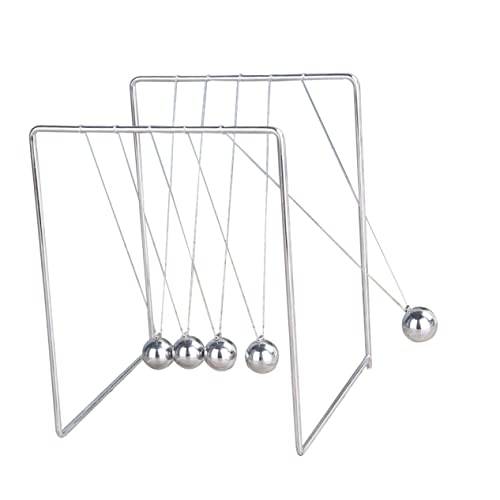 TOBBOMEY Newton Kugelspiel Quadratisches Desktop Deko Tool für Home Decor S Kinetisches Experiment für Erwachsene Fördert Kreativität und Lernen für Büro und Zuhause von TOBBOMEY