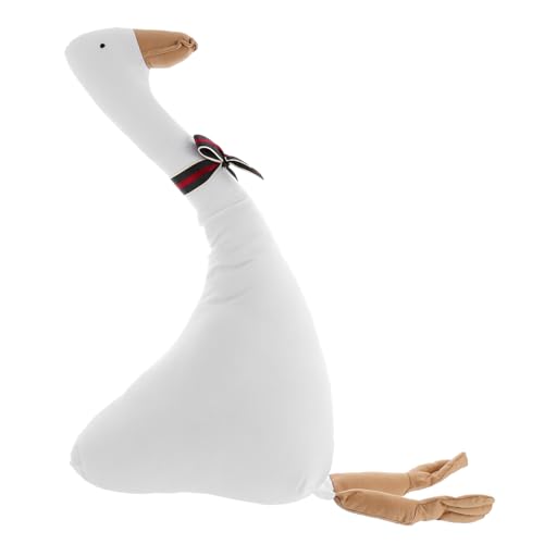 TOBBOMEY Niedliches Gans Umarmungskissen Plüsch Kuscheltier Schlafkissen Cartoon Gans Puppe Weiches Tierkissen Für Sofa Schlafzimmer Auto Dekor von TOBBOMEY