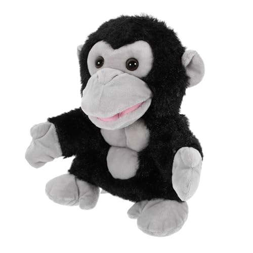 TOBBOMEY Orang Utan Handpuppe, Spielzeug, Tierhandpuppe, Kinderpuppen, Ausgestopftes Gorilla Spielzeug, Handpuppe, Spielzeugtier, Riesige Ausgestopfte Gorilla Puppe, Tierhand, Süße von TOBBOMEY