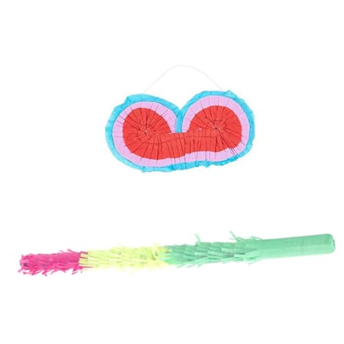TOBBOMEY Pinata Spielset mit Bunten Schlagstöcken und Augenbinde Leichtes Kindergeburtstag Mitgebsel Lustiges Partyspiel für Jungen und Mädchen für Pinata Party Dekoration und Spaß TOBBOMEY Pinata Spielset mit Bunten Schlagstöcken und Augenbinde Leichtes Kindergeburtstag Mitgebsel Lustiges Partyspiel für Jungen und Mädchen für Pinata Party Dekoration und Spaß von TOBBOMEY