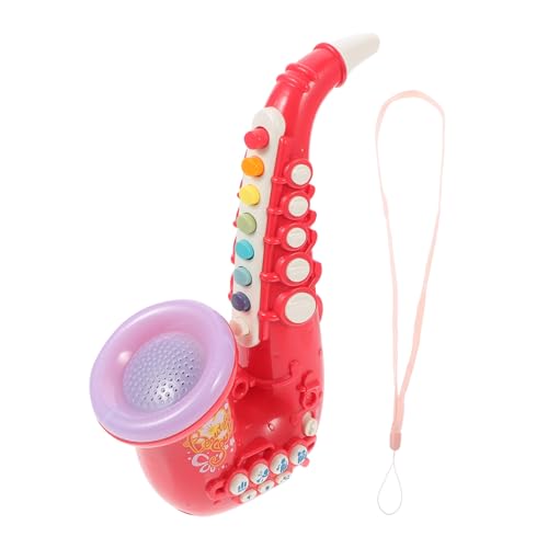 TOBBOMEY Plastik Saxophon Musikinstrument Modell Spielbares Musikinstrument Frühpädagogik Lernspielzeug Attraktives Design Fördert Musikalisches Interesse von TOBBOMEY