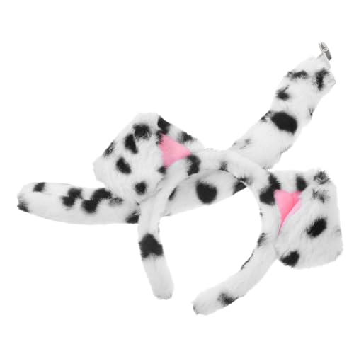 TOBBOMEY Plüschiges Dalmatiner Hund Ohren Stirnband mit Weiches Haarschmuck Welpen Zubehör Bequemes Kostüm für Halloween Karneval Fasching und Cosplay Party TOBBOMEY Plüschiges Dalmatiner Hund Ohren Stirnband mit Weiches Haarschmuck Welpen Zubehör Bequemes Kostüm für Halloween Karneval Fasching und Cosplay Party von TOBBOMEY