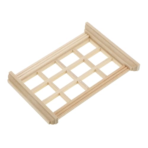 TOBBOMEY Puppenhaus Zubehör DIY Fensterrahmen zum Bemalen Realistisches Modell für Puppenhaus Dekoration für TOBBOMEY Puppenhaus Zubehör DIY Fensterrahmen zum Bemalen Realistisches Modell für Puppenhaus Dekoration für von TOBBOMEY