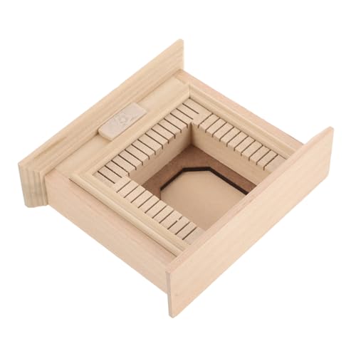 TOBBOMEY Puppenhauskamin, Miniatur Puppenhausmöbel, Miniaturmöbelmodell, Mini Kamin Für Puppe, Mini Kaminmodell, Miniatur Hausmöbel, Puppenhaus, Holzkamin von TOBBOMEY