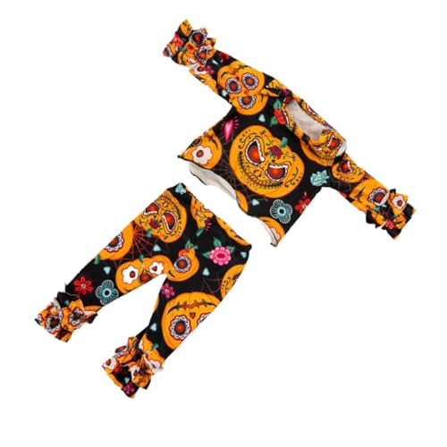 TOBBOMEY Puppenkleidung Halloween Kürbis Outfit für Babypuppen Feines Design Langlebig Modisch und Passend für Halloween für Mädchen TOBBOMEY Puppenkleidung Halloween Kürbis Outfit für Babypuppen Feines Design Langlebig Modisch und Passend für Halloween für Mädchen von TOBBOMEY