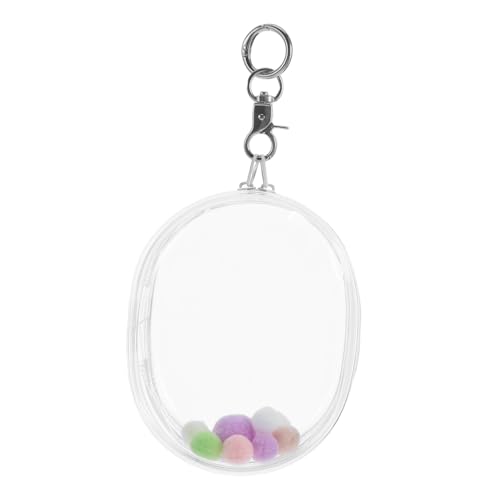 TOBBOMEY Puppentasche Organizer Serviette Modell Dekorationen Mikrofaser -Strandtücher Dekoration aus Pappe Beige Vitrine für Figuren Transparente Figuren-Präsentationstasche PVC von TOBBOMEY