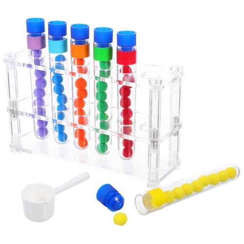 TOBBOMEY Rainbow Color Sorting für Kleinkinder Wissenschaftliches Lernspiel mit Testrohren Zählperlen und Schaufeln Fördert Feinmotorik Logisches Denken und Stem-kompetenzen TOBBOMEY Rainbow Color Sorting für Kleinkinder Wissenschaftliches Lernspiel mit Testrohren Zählperlen und Schaufeln Fördert Feinmotorik Logisches Denken und Stem-kompetenzen von TOBBOMEY