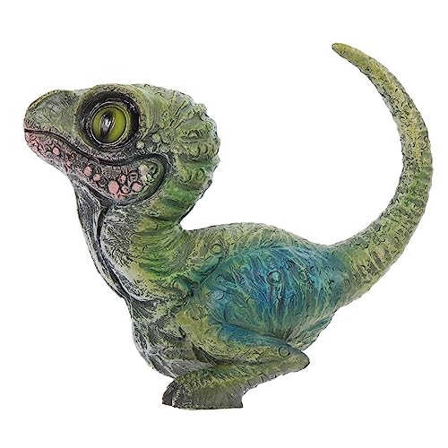 TOBBOMEY Realistisches Dinosaurier Figur Resin Modell für Kinderzimmer Dekoration Lebensecht Gestalteter Dinosaurier Ornamente Geschenk für Jungen und Mädchen zu Geburtstag oder Ostern von TOBBOMEY