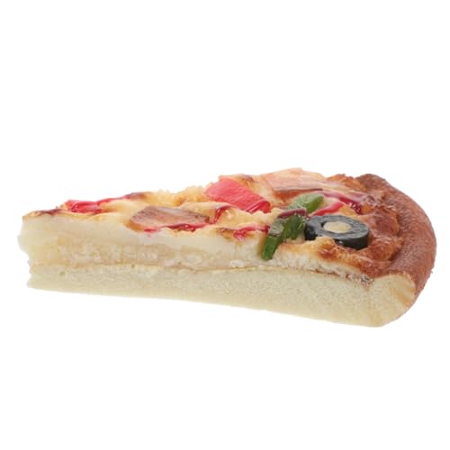 TOBBOMEY Realistisches Pizza Scheiben Modell Kreative Dekoration Fotorequisite Kunststoff Attraktive Küchen Deko Geschenkidee Für Zuhause Party Festival von TOBBOMEY