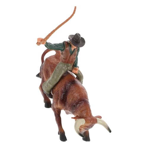 TOBBOMEY Realistisches Spanisches Bull Ornament mit Detailreicher Cowboy Stierfigur Dekoratives Miniaturspielzeug für Kinderzimmer Schreibtisch und Sammler Langlebiges Material TOBBOMEY Realistisches Spanisches Bull Ornament mit Detailreicher Cowboy Stierfigur Dekoratives Miniaturspielzeug für Kinderzimmer Schreibtisch und Sammler Langlebiges Material von TOBBOMEY